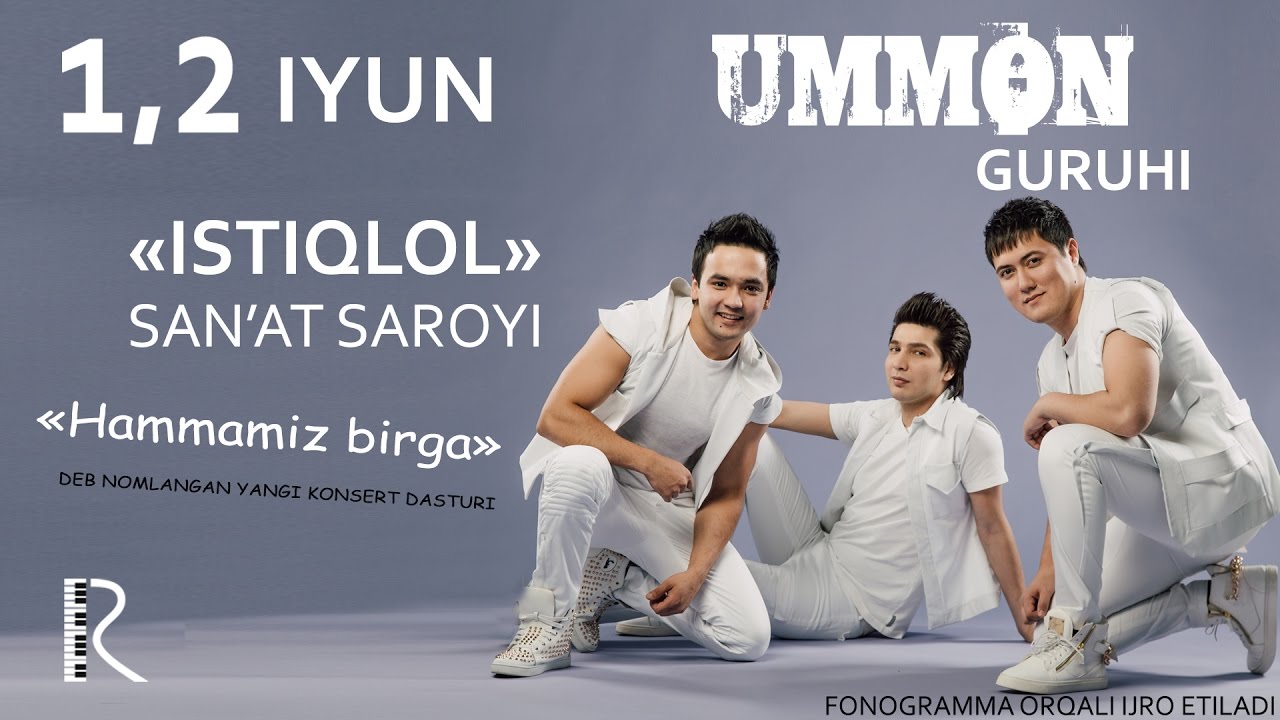 Ummon guruhi - Hammamiz birga nomli konsert dasturi 2016